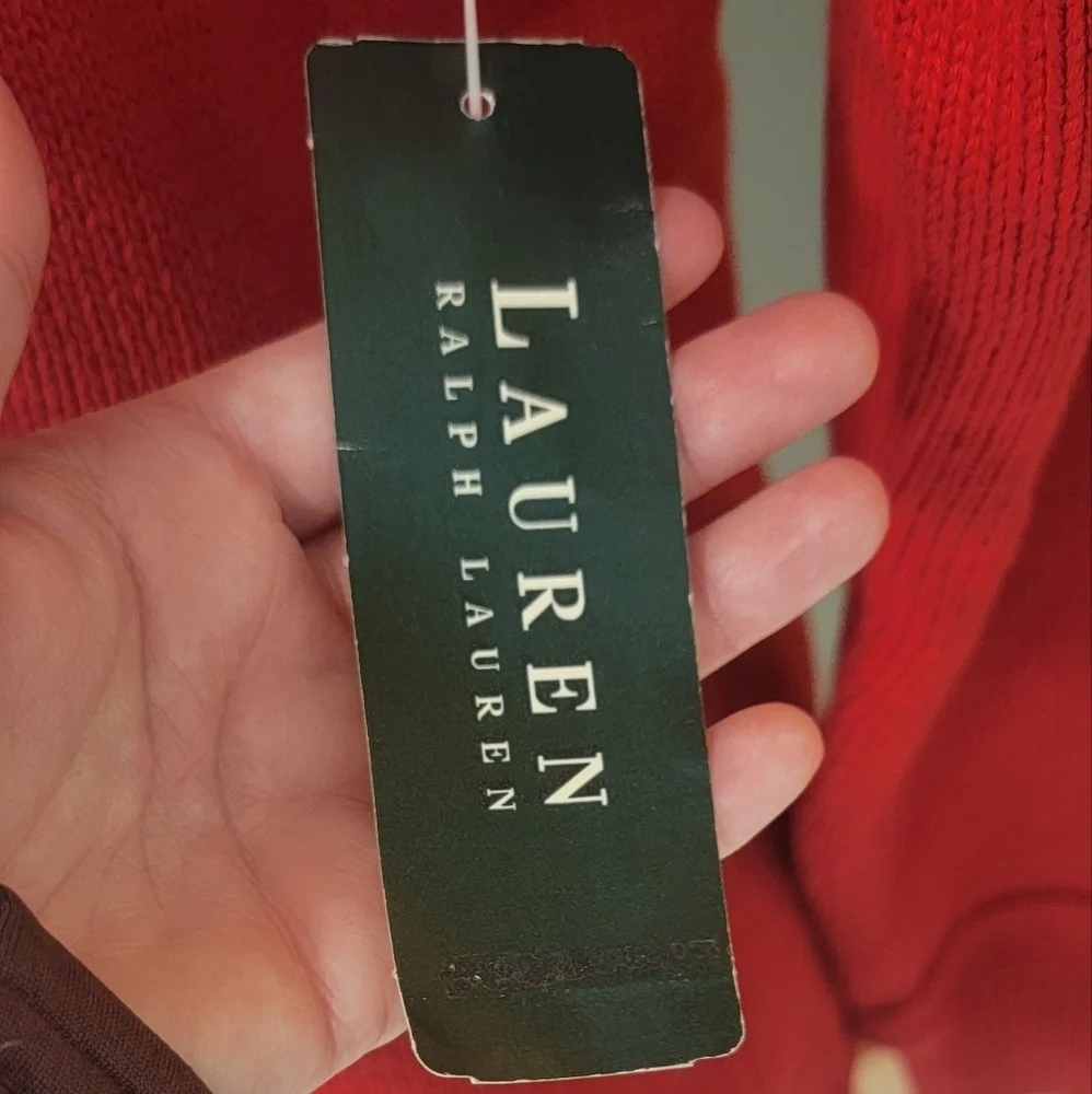 Ralph Lauren‎ Martinique Essent Rouge Womens Sweater Size Small Brand New